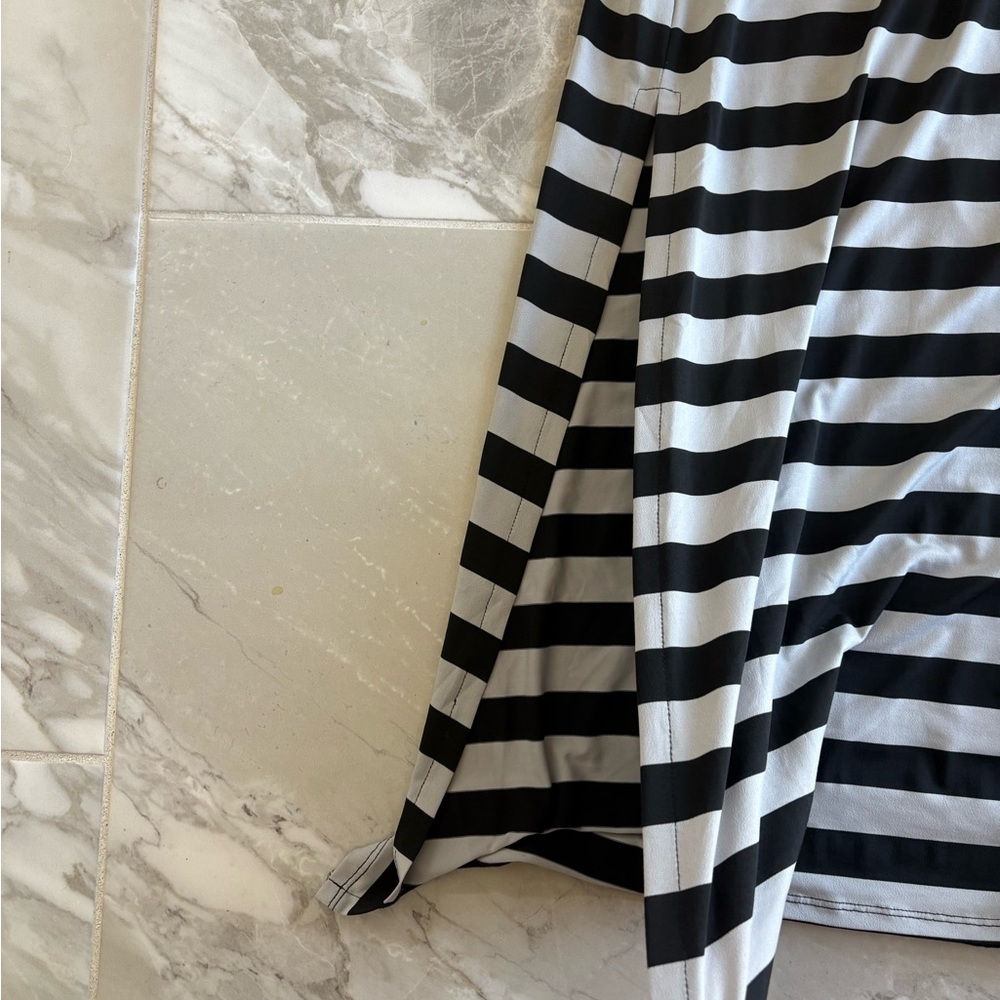 Fever Black and Grey Striped Dress - Picture 3 of 6